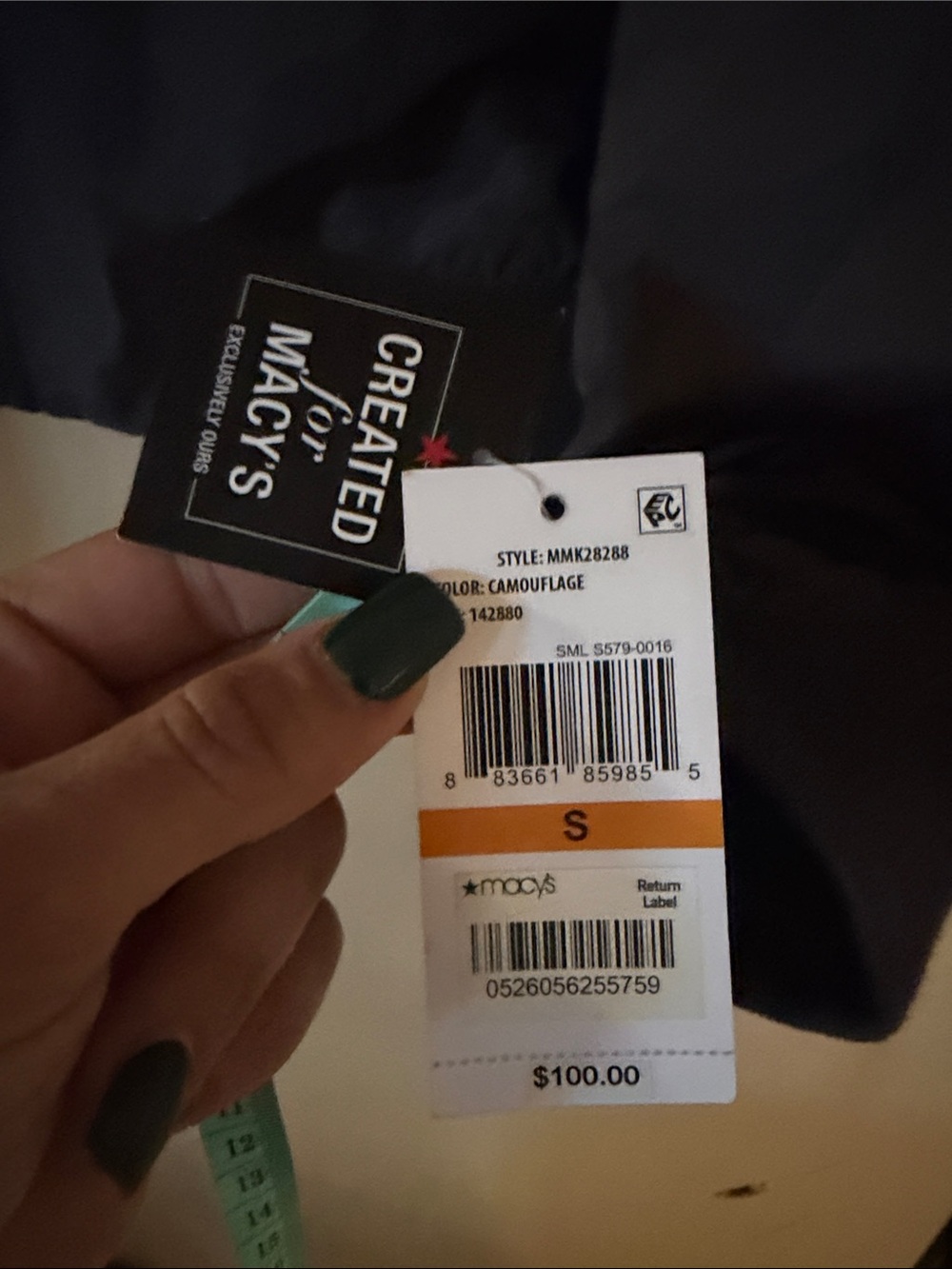 Michael Kors Black Camo Bomber-Style Jacket MACYS EXCLUSIVE - Picture 2 of 8